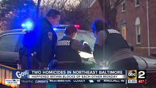 Two homicides in Northeast Baltimore [upl. by Osugi]