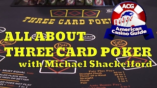 All About Three Card Poker with Michael quotWizard of Oddsquot Shackleford [upl. by Argella]