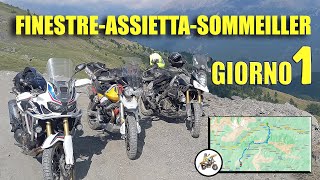 FINESTRE ASSIETTA e SOMMEILLER in moto PARTE 1 Vstrom Motoguzzi v85tt Africa Twin [upl. by Aitnahc]