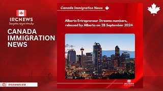 Alberta Entrepreneur Streams numbers released by Alberta on 28 September 2024 [upl. by Anibor]