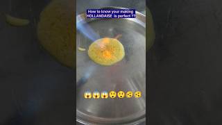 How to know your making HOLLANDAISE is perfect 😱😲🫨 viralvideo shortvideo cheflife [upl. by Faunie]