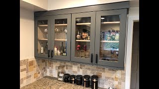 DIY Kitchen Glass Doors [upl. by Frendel951]