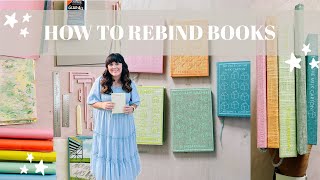 How to Rebind Books  Makeover my favorite childhood books with me 📚 [upl. by Maressa200]