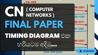 CN Final Paper  Timing Diagram එක හරියටම අදිමු [upl. by Ecertak]