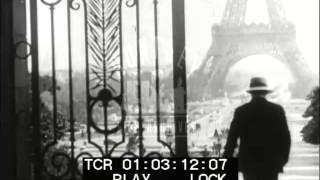 Eiffel Tower and traffic in 1926 Archive film 92018 [upl. by Auhsuj]