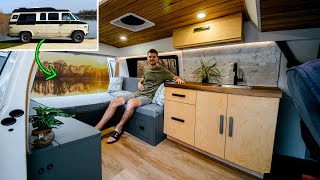 DIY ‘90s VAN to MODERN TINY HOME The Entire Build [upl. by Adallard]