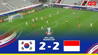 Korea Republic vs Indonesia  2024 Asian Cup U23  Full Match [upl. by Rodmun991]