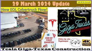 ½ Fog ½ Sun W Outbound busy amp S huge foundations amp More 29 March 2024 Giga Texas Update 0755AM [upl. by Lrem]