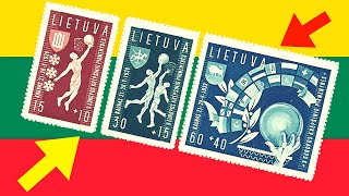 MOST VALUABLE RARE LITHUANIA STAMPS of values  philately [upl. by Neerol]