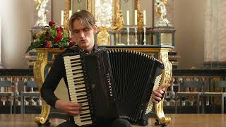 JSBach Passacaglia and Fugue in c minor BWV 582 Accordion Savva Zihs [upl. by Burget]