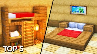 🔨 TOP 5 Decoraciones Para TU HABITACIÓN  Minecraft  TheAlexGamer [upl. by Notsirb]