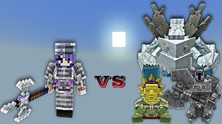 BlueprintLT Boss WIP vs Mowzies Mobs Bosses  Minecraft Bedrock  Mob Battle [upl. by Elodie]