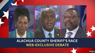 Alachua County Sheriff candidates face off in WCJB TV20 debate [upl. by Poree]