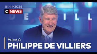 Face à Philippe de Villiers  1er novembre 2024 CNews [upl. by Cloots]