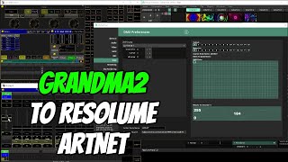 GRANDMA2 TO RESOLUME ARTNET [upl. by Ellecrad]