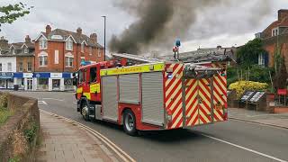 Bin lorry on fire and exploding in Weybridge  Big Explosion at 6 mins 25 😯 [upl. by Meris697]