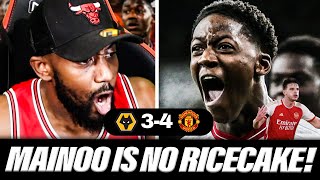 RANTS COOKS £110M RICECAKE 😂 KOBBIE MAINOO IS A TRUE BALLER Wolves 34 Man Utd MATCH REACTION [upl. by Eiramlatsyrk]