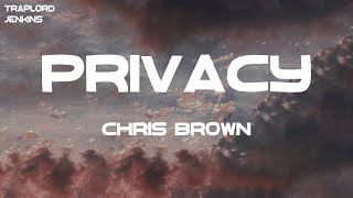 Chris Brown  Privacy Lyrics [upl. by Keven]