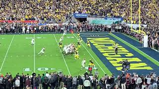 2024 Rose Bowl Final Play Michigan Vs Alabama view from Section 6 [upl. by Morentz]