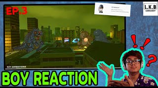 REACTION  Baby Godzilla Vs Kong Animation Ep3 By LKB [upl. by Caia615]