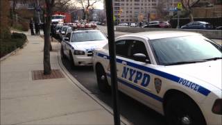 DIFFERENT amp SOME RARE NYPD HIGHWAY PATROL UNITS ON SCENE OF MAJOR METRO NORTH TRAIN DERAILMENT [upl. by Sheehan895]