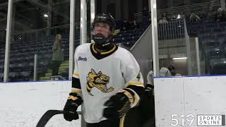 Under 18 Hockey  Lambton Jr Sting vs Brantford 99ers [upl. by Akiras]