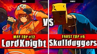 GGST  LordKnight May VS Skullduggers Faust  Guilty Gear Strive High level gameplay [upl. by Lissner752]