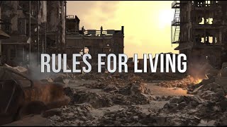 DCure  Rules For Living feat Tophertown amp TheMarineRapper  Lyric Video [upl. by Ahseym]