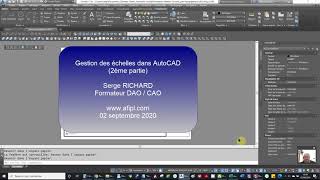 Gestion des échelles dans AutoCAD  2ème partie [upl. by Humfrid768]