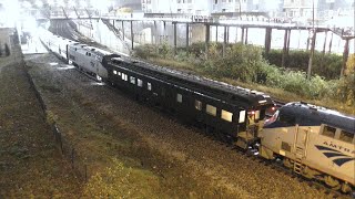 CSX P050 AMTK 50 with AMTK 51 AMTK 814 NYC 10 and AMTK 201 in Lafayette Indiana [upl. by Dorette314]