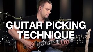 Basic Guitar Picking Technique  Lead Guitar Lesson 2 [upl. by Minton]