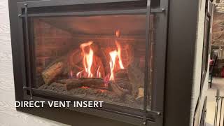 Fireplace Basics  The difference between gas logs vs direct vent inserts [upl. by Deedee]