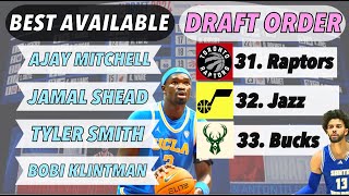 BEST REMAINING PROSPECTS AHEAD OF DAY 2 OF THE 2024 NBA DRAFT [upl. by Hannan]