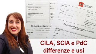 CILA SCIA e Permesso di Costruire differenze e usi [upl. by Eelyme]