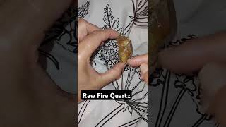 Raw Fire Quartz crystals [upl. by Eilime]