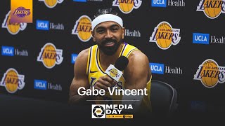 Lakers Media Day 2023  Gabe Vincent Press Conference [upl. by Adnowat]