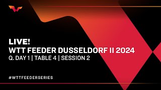 LIVE  T4  Qualifying Day 1  WTT Feeder Dusseldorf II 2024  Session 2 [upl. by Silevi549]