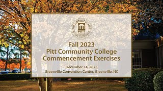 PCC Fall 2023 Graduation [upl. by Eatnoled516]