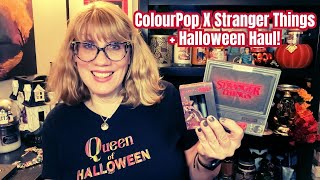 ColourPop X Stranger Things  Halloween Haul [upl. by Damiani332]