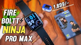 Fire Boltt Ninja Pro Max Detailed Review With Accuracy TestBest Smartwatch Under 2000 [upl. by Eleonore]