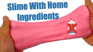 How To Make Slime With Home Ingredients✨ Easy DIY No Glue No Borax Slimes [upl. by Enerak]