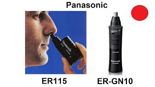 Panasonic nose hair trimmer review and comparison Models ER115 and ERGN10 [upl. by Aney241]