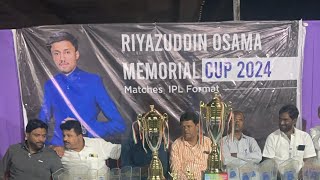 Late Osama memorial cup final ceremony [upl. by Nelyag]