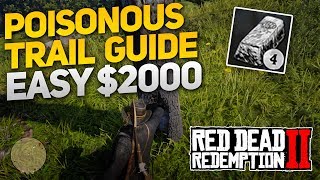 Red Dead Redemption 2 Poisonous Trail Treasure Hunt Guide  Easy 2000 Upgrade CampFast Travel [upl. by Eelnodnarb679]