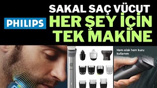 SAÇ SAKAL VE VÜCUT İÇİN EN İYİ TIRAŞ MAKİNESİ  Philips MG594015 Traş Makinesi İncelemesi [upl. by Adneral]