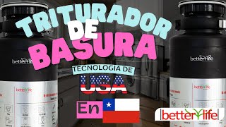 CONOCE EL TRITURADOR DE BASURA PARA LAVAPLATOS BETTERLIFE [upl. by Jessie]