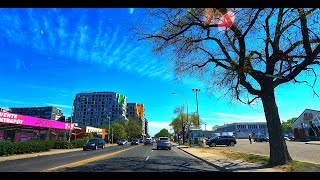 Driving in Montreal  Rue Jean Talon Montreal Canada [upl. by Niaz801]