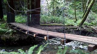 simple suspension foot bridge [upl. by Ehpotsirhc]