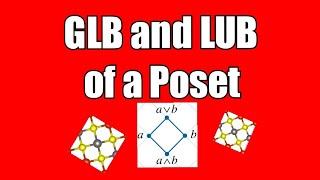 GLB LUB Poset Discrete mathematics Lattices Boolean Algebra glb and lub from Hasse diagram [upl. by Bushey127]