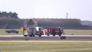 RAF LAKENHEATH ARRESTOR HOOK LANDING [upl. by Dorothi]